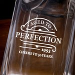 Personalized Vintage Aged Whiskey Decanter with Name and Year Birthday Father's Day Gift for Whiskey Lovers