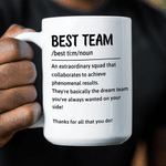 Personlig Best Team Crossword Game 11 oz 15 oz keramisk mugg med namn Födelsedagspresent för familj vänner