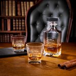 Personalized Vintage Aged Whiskey Decanter with Name and Year Birthday Father's Day Gift for Whiskey Lovers