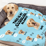 Gepersonaliseerde Paw Print This Is My Knuffeldeken Gezicht Foto Zacht Huisdier Deken met Naam Home Decor Verjaardagscadeau voor Hond Kat Eigenaren