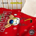 Personalised Cartoon Cute Marsupilami Soft Throw Blanket with Name Home Decor Christmas Gift for Kid Family | Callie × Marsupilami®