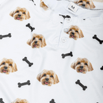 Pigiama personalizzato con foto del tuo animale domestico, multicolore - Regalo di San Valentino o anniversario per coppie e amanti degli animali