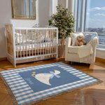 Couverture Personnalisée pour Bébé Oie avec Nom Style Livre d'Histoire Décoration Maison Anniversaire Douceur de Bébé Cadeau pour Enfant Bébé