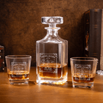 Personalized Fist Bump Whiskey Decanter with Name Bar Accessory Birthday Gift for Men Whiskey Lovers