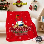 Personalised Cartoon Cute Marsupilami Soft Throw Blanket with Name Home Decor Christmas Gift for Kid Family | Callie × Marsupilami®