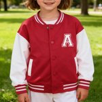 Gepersonaliseerde Academische Stijl 100% Katoen Multicolor Kid Varsity Jacket met Naam Dagelijks Dragen Verjaardagscadeau voor Jongens Meisjes