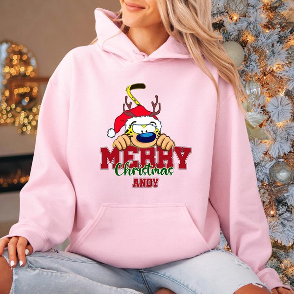 Personalised Cartoon Cute Marsupilami Soft T-shirt Sweatshirt Hoodie with Name Daily Wear Christmas Gift for Family | Callie × Marsupilami®