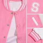 Gepersonaliseerde Academische Stijl 100% Katoen Multicolor Kid Varsity Jacket met Naam Dagelijks Dragen Verjaardagscadeau voor Jongens Meisjes