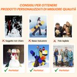 Ornamento personalizzato con foto a forma di fiocco di neve e albero di Natale regalo perfetto per Natale per famiglia o amici