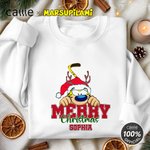 Personalised Cartoon Cute Marsupilami Soft T-shirt Sweatshirt Hoodie with Name Daily Wear Christmas Gift for Family | Callie × Marsupilami®