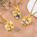 Gepersonaliseerde Vintage Camera Foto Delicate Halsketting Verjaardag Valentijnsdag Verjaardagscadeau voor echtparen Familie