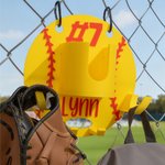 Personifierad 3D-tryckt Baseball Softball Dugout Organizer Hängande hållare för utrustning med namn och nummer Sporttillbehör Lagpresent för bollspelare som älskar