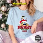 Personalised Cartoon Cute Marsupilami Soft T-shirt Sweatshirt Hoodie with Name Daily Wear Christmas Gift for Family | Callie × Marsupilami®