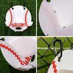Personifierad 3D-tryckt Baseball Softball Dugout Organizer Hängande hållare för utrustning med namn och nummer Sporttillbehör Lagpresent för bollspelare som älskar