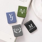 Personalisiertes magnetisches Lesezeichen im Eule Drache Berg oder Initiale Design mit Namen Geburtstag Weihnachten Geschenk für Familie Bücherwürmer