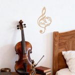 Personalized Music Note Metal Wall Art with Text Home Decor Birthday Game Day Gift for Musician Music Teacher