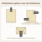 Gepersonaliseerde Boekenembosser met Landschapontwerp en Tekst Boekstempel Verjaardagscadeau voor Boekenliefhebbers en Boekenclubs