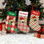 Personalisierte Langschwanz Marsupilami Weihnachtsstrumpf mit Namen Home Decor Weihnachtsgeschenk für Kinder Freunde Familie | Callie × Marsupilami®