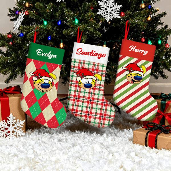 Personalised Long-Tailed Marsupilami Christmas Stocking with Name Home Decor Christmas Gift for Kids Friends Family | Callie × Marsupilami®