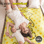 Personalised Long-Tailed Leopard Marsupilami Soft Throw Blanket with Name Christmas Birthday Gift for Son Daughter Kid | Callie × Marsupilami®