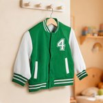 Gepersonaliseerde Academische Stijl 100% Katoen Multicolor Kid Varsity Jacket met Naam Dagelijks Dragen Verjaardagscadeau voor Jongens Meisjes