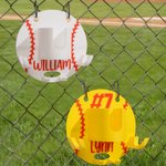 Personifierad 3D-tryckt Baseball Softball Dugout Organizer Hängande hållare för utrustning med namn och nummer Sporttillbehör Lagpresent för bollspelare som älskar