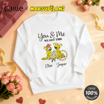 Personalized Yellow-Spotted Leopard Marsupilami Multicolor T-shirt Sweatshirt with Name Valentine's Day Gift for Couple | Callie × Marsupilami® 9