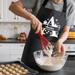 Gepersonaliseerd Kerst Initieel Kind Volwassene Bakschort met Naam en Voorzak Kerstcadeau voor Kinderen Familie