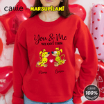 Personalized Yellow-Spotted Leopard Marsupilami Multicolor T-shirt Sweatshirt with Name Valentine's Day Gift for Couple | Callie × Marsupilami® 3