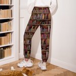 Personlig tegneserie lesende karakter bibliotek bok design sports joggebukse med navn og sitat bursdag jubileumsgave for lesere bokorm