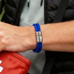 Alerta Médica de Emergencia de Nylon Personalizada Pulsera de Cuerda Ajustable con Texto Regalo de Primeros Auxilios para Hombres Mujeres