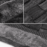 Ensemble personnalisé de bonnets et de cache-cols en tricot avec initiales Cadeau d'anniversaire pour hommes et femmes