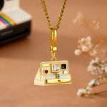 Gepersonaliseerde Vintage Camera Foto Delicate Halsketting Verjaardag Valentijnsdag Verjaardagscadeau voor echtparen Familie