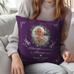 Funda de cojín personalizada con nombre y año, decoración del hogar, regalo conmemorativo para la familia.