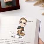 Personalized Cartoon Character Magnetic Bookmark Clip with Name Reading Supplies Birthday Gift for Women Book Lovers