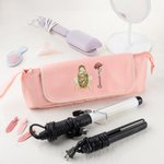 Gepersonaliseerd Elegant Meisjeskapsel Geboortebloem Multi-Vakjes Haarstyling Gereedschap Etui met Naam Verjaardagscadeau voor Dames Kappers