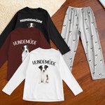 Personalisierter Schlafanzug mit Haustier-Foto und Wunschtext weiches Pyjama Set Geburtstag Geschenk für Katzen- und Hundebesitzer Damen Herren