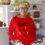 Personalised Cute Tail-Bouncing Marsupilami T-shirt Sweatshirt Hoodie with Name Birthday Anniversary Christmas Gift for Family | Callie × Marsupilami®