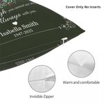 Funda de cojín personalizada con nombre y año, decoración del hogar, regalo conmemorativo para la familia.
