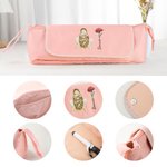 Gepersonaliseerd Elegant Meisjeskapsel Geboortebloem Multi-Vakjes Haarstyling Gereedschap Etui met Naam Verjaardagscadeau voor Dames Kappers