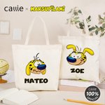 Personnalisé Cartoon Marsupilami Sac en toile réutilisable avec Nom Shopping Utilisation Fête des Mères Cadeau pour Femme | Callie × Marsupilami®
