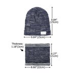 Henkilökohtainen Syntymä Kukka Neulottu Slouchy Beanie Hattu ja kaulan lämmitin asetettu nimi Paksu Outdoor Activity lisävaruste syntymäpäivälahja miehille naisille