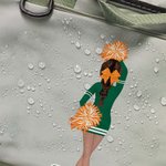 Personalised Cartoon Pom-Poms Cheerleader Girl Waterproof Large Travel Duffel Bag with Name Daily Training Birthday Team Gift for Cheerleaders