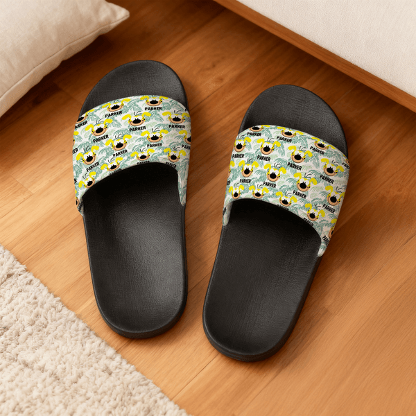 Pantofole in PVC personalizzate a coda lunga con nome e cognome per adolescente e regalo di compleanno per Marsupilami®.