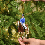 Personalised Horse Riding Photo Acrylic Keychain Ornament Home Decor Christmas Birthday Gift for Equestrian Enthusiasts