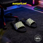 Pantofole in PVC personalizzate a coda lunga con nome e cognome per adolescente e regalo di compleanno per Marsupilami®.