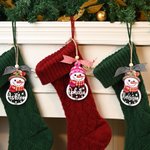 Personalizzato pupazzo di neve fiocco di neve nome ornamento in legno con anno e nastro carino albero di Natale Decor Festival regalo per la famiglia bambini