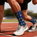 Personalisierte Multicolor 1-4 Gesicht Fotos bequeme Mid-Calf Socken mit Namen täglichen Gebrauch Geburtstag Geschenk für Familie Freunde