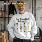Personalised Cute Tail-Bouncing Marsupilami T-shirt Sweatshirt Hoodie with Name Birthday Anniversary Christmas Gift for Family | Callie × Marsupilami®
