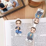 Personalized Cartoon Character Magnetic Bookmark Clip with Name Reading Supplies Birthday Gift for Women Book Lovers